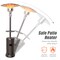 Outdoor Heater Propane Standing LP Gas Steel with Table & Wheels